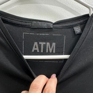 ATM Black T-Shirt dress